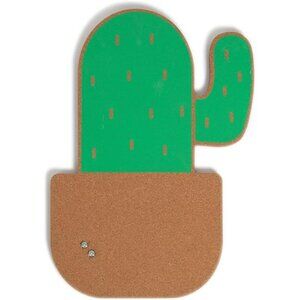 Cactus cork bulletin board 12x17 decorative wall board for office home classroom